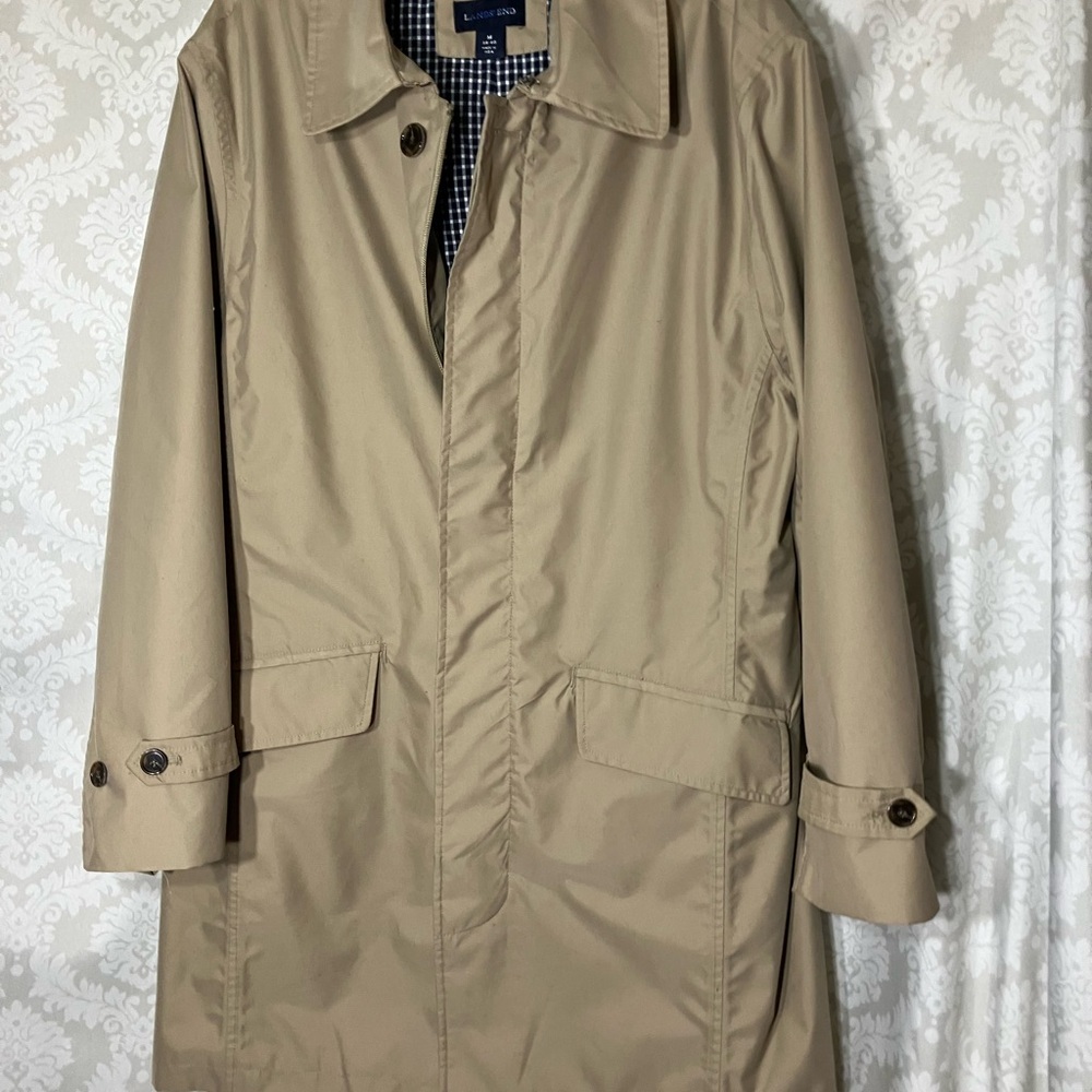 Lands' End Men's Trench Coat M - Picture 2 of 15